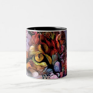 Nari und die Blume Zweifarbige Tasse