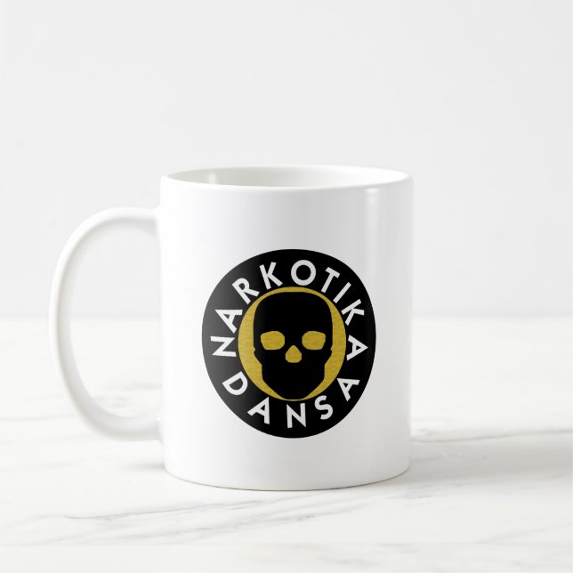 NARKOTIKA LIV Butter Klassische Tasse schwarz N3 (Links)
