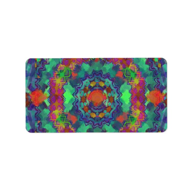 Narly Hippie Label Adressaufkleber (Vorne)