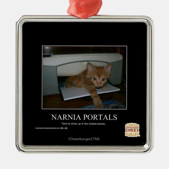 Narnia Portale Silbernes Ornament (Vorne)