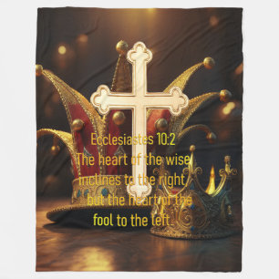 Narr gegen Weise Fleecedecke