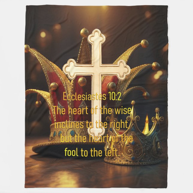 Narr gegen Weise Fleecedecke (Vorderseite)