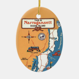 Narraganset Rhode Island Keramik Ornament