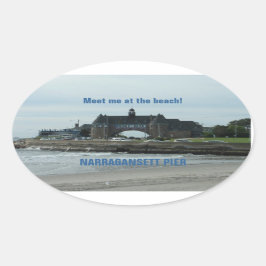 NARRAGANSETT-Aufkleber (4) Ovaler Aufkleber