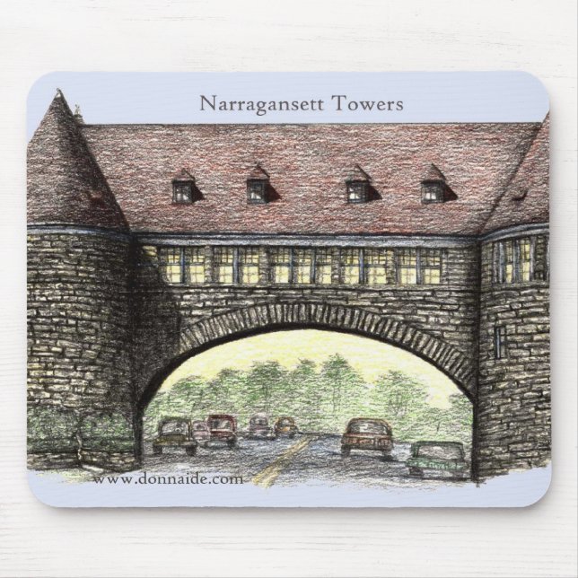 Narragansett ragt Mousepad hoch (Vorne)