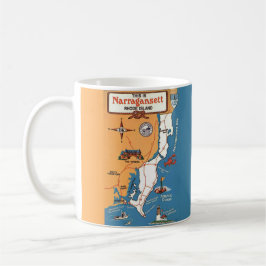 Narragansett Rhode Island Karte Kaffeetasse