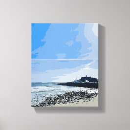 Narragansett Town Beach Rhode Island Painting Leinwanddruck