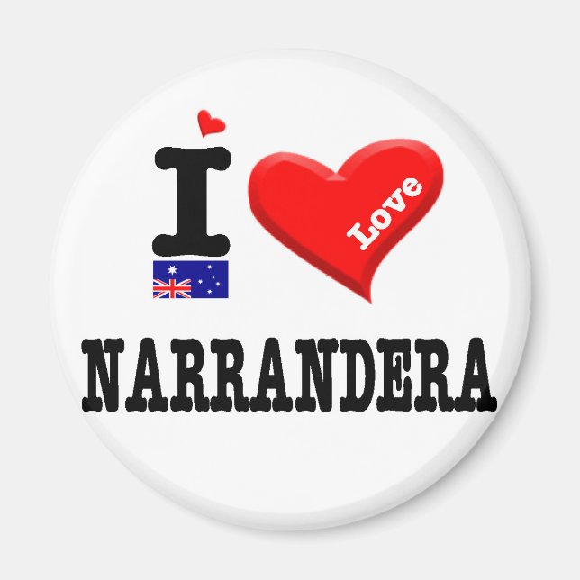 NARRANDERA - I Liebe Magnet (Vorne)