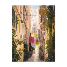 Narrow streets of old Corfu Town