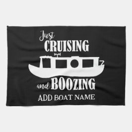 Narrowboat Funny Drinking Quote Galley Geschirrtuch