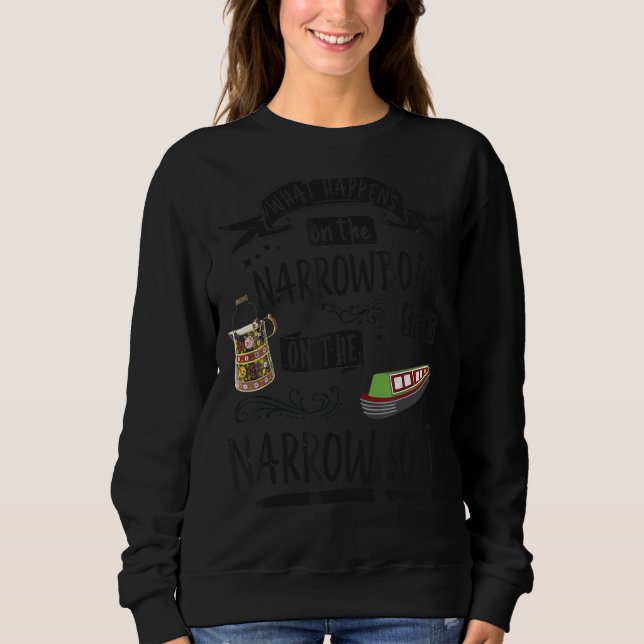 Narrowboat für Besitzer von Kanalkutschen und Barg Sweatshirt (Vorderseite)