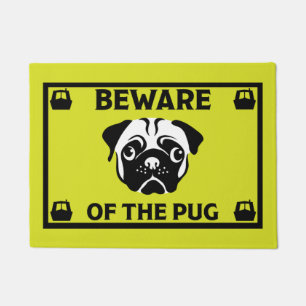 Narrowboat Kanalboat Mops Dog Dog Mat Fußmatte