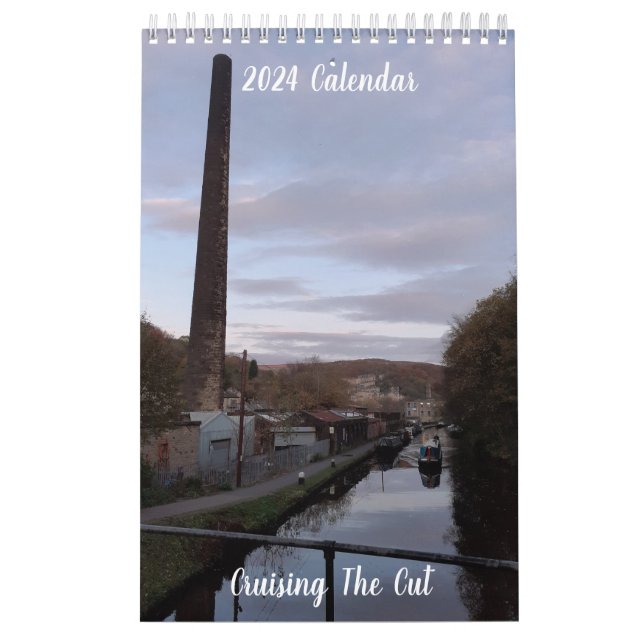 Narrowboat- und Kanaltheorie 2024 Kalender (Titelbild)