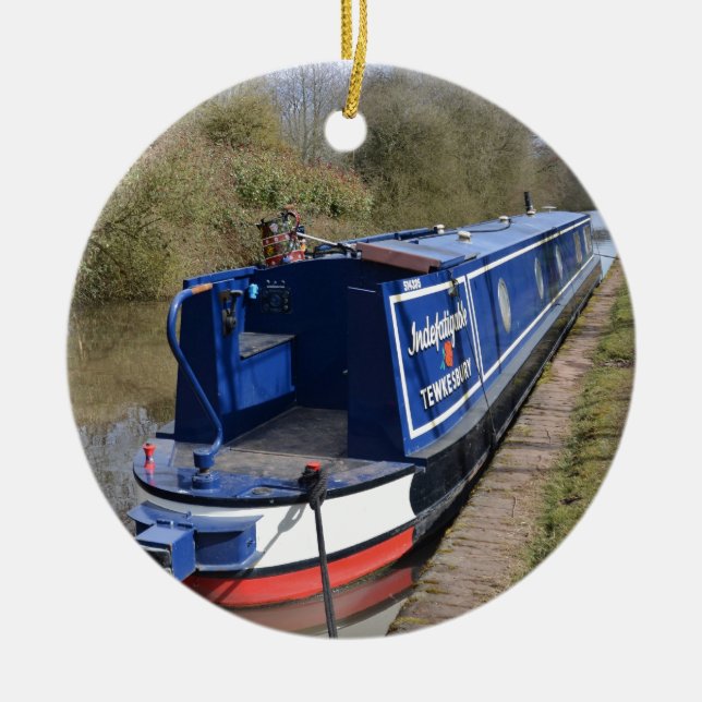 Narrowboat unermüdlich keramik ornament (Vorne)