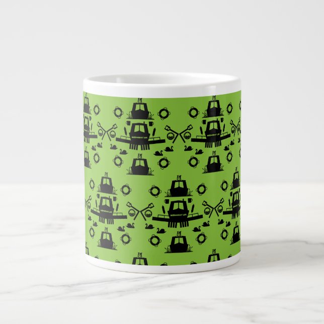 Narrowboat - Zubehör - Kanalboot Geschenke Türe Jumbo-Tasse (Vorderseite)