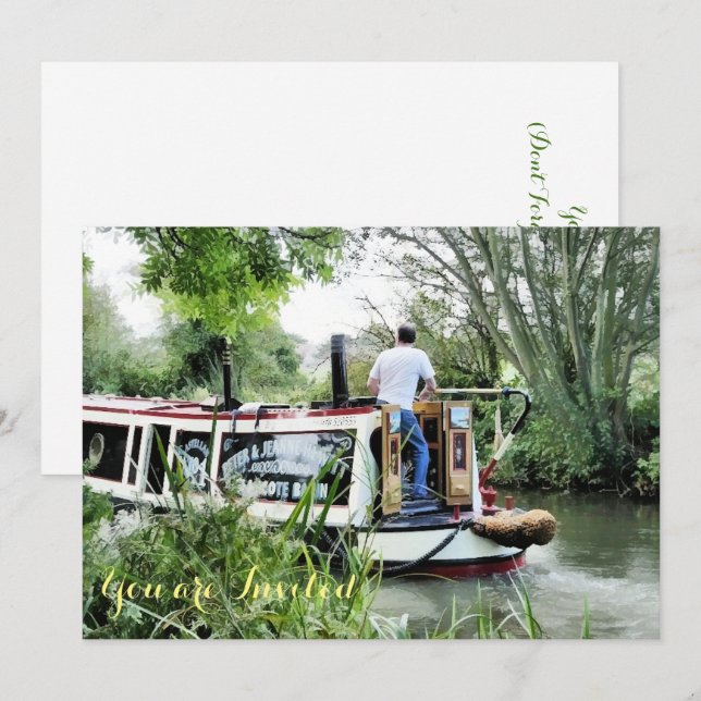 NARROWBOATS EINLADUNG (Vorne/Hinten)