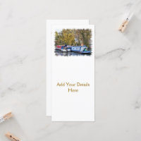 NARROWBOATS RACK CARDS