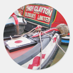 NARROWBOATS RUNDER AUFKLEBER