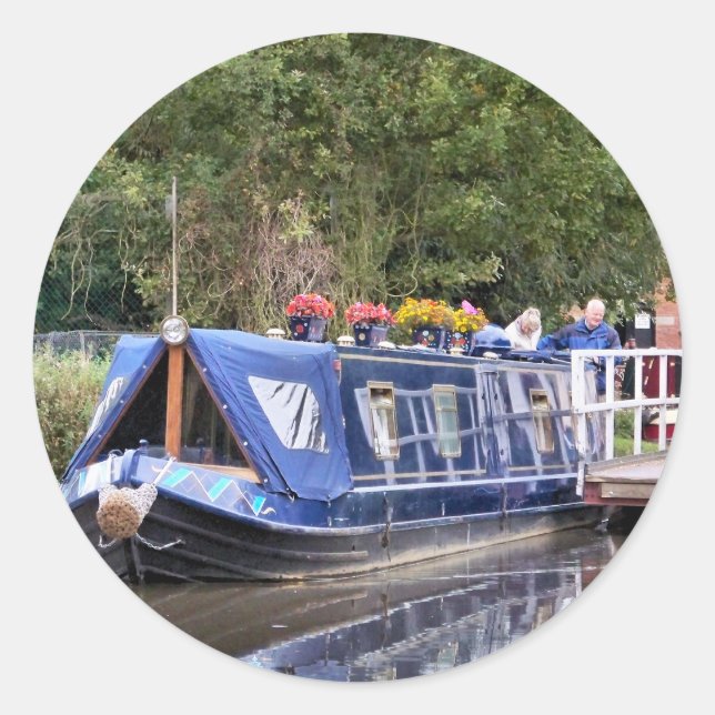 NARROWBOATS RUNDER AUFKLEBER (Vorderseite)