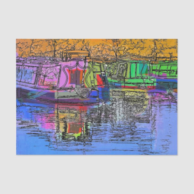 NARROWBOATS SEIDENPAPIER (Vorderseite)