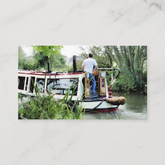 NARROWBOATS VISITENKARTE (Vorderseite)
