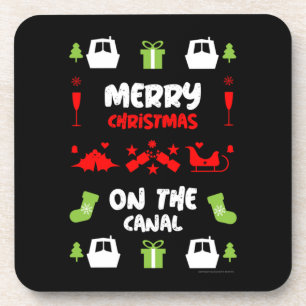Narrowboats Weihnachten Weihnachten Getränkeuntersetzer