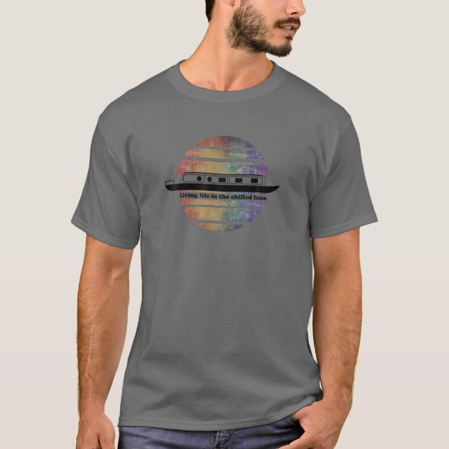 NARROWBOOT. Cool gekühlt. KANALBOOT, BARGE T-Shirt (Vorderseite)