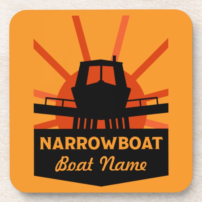 Narrowboote und Kanalboote - Umarmung Getränkeuntersetzer (Vorderseite)