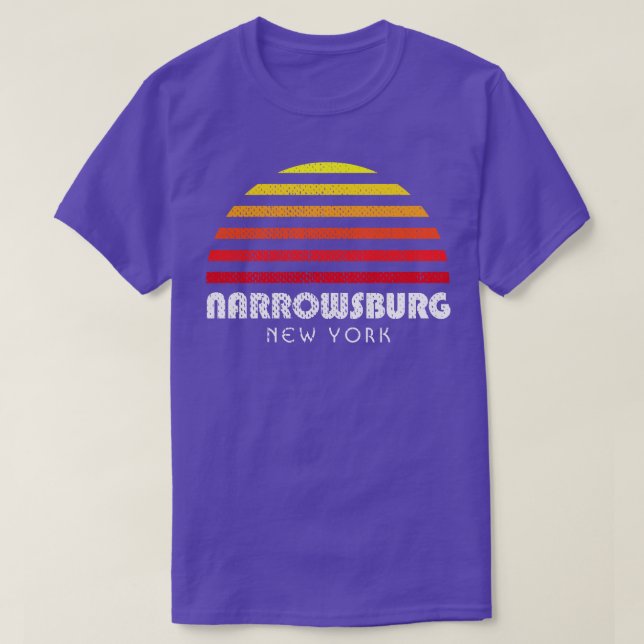 Narrowsburg New York Catskills NY NY Sunset T-Shirt (Design vorne)