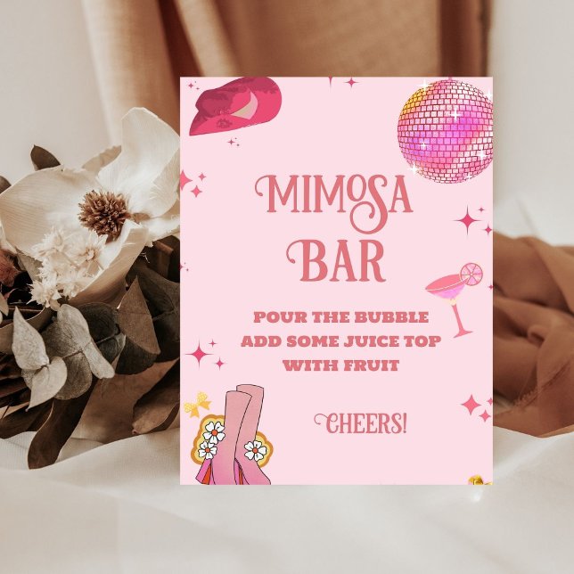 Narshville Bachelorette Mimosa Bar Table Sign Sockelschild (Von Creator hochgeladen)