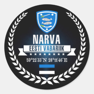 Narva Runder Aufkleber