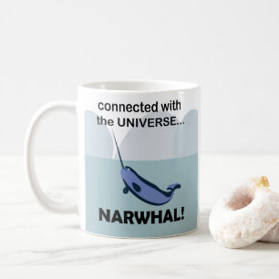 Narwal Mit Dem Universum Verbunden Lustig Kaffeetasse