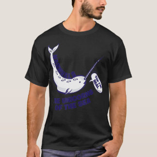 Narwals die Einhörner des T-Shirts Funny Fish