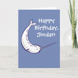 Narwhal a personnalisé la carte d'anniversaire