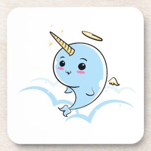 Narwhal Angel Süsse Getränkeuntersetzer
