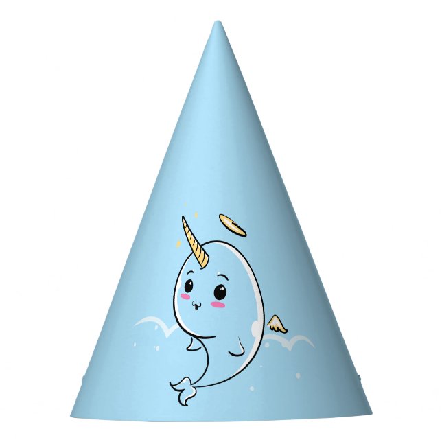 Narwhal Angel Süsse Partyhütchen (Vorderseite)