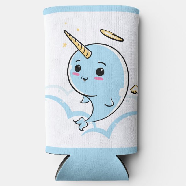 Narwhal Angel Süsse Selters Dosenkühler (Vorderseite)