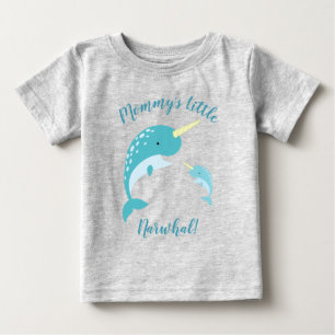Narwhal Baby Duwer Yellow Gender Neutral Wal T-shirt