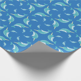 Narwhal Baby Shower Geschenkpapier