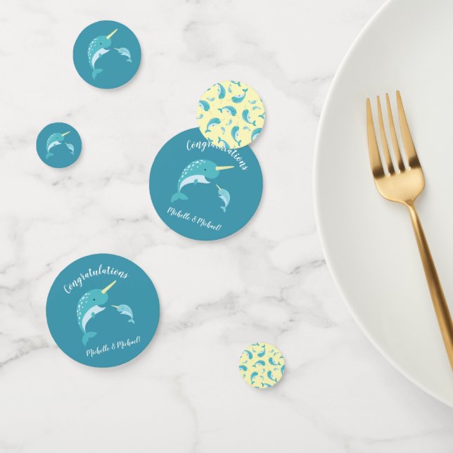 Narwhal Baby Shower Konfetti (Gruppe)