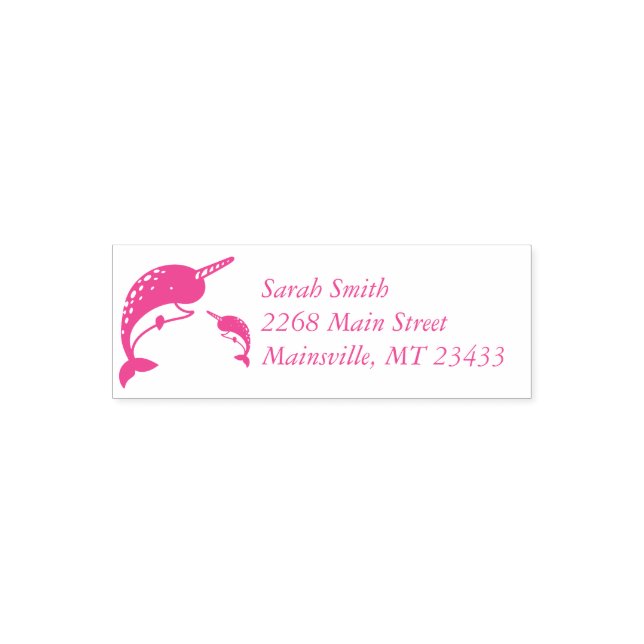 Narwhal Baby Shower Permastempel (Design)