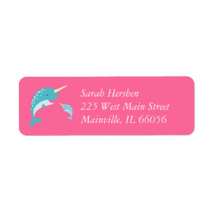 Narwhal Baby Shower Pink Girl Niedlich