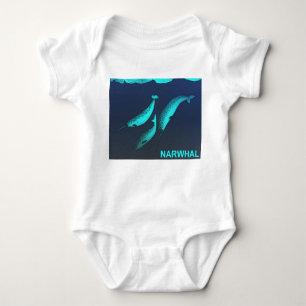 Narwhal Baby Strampler