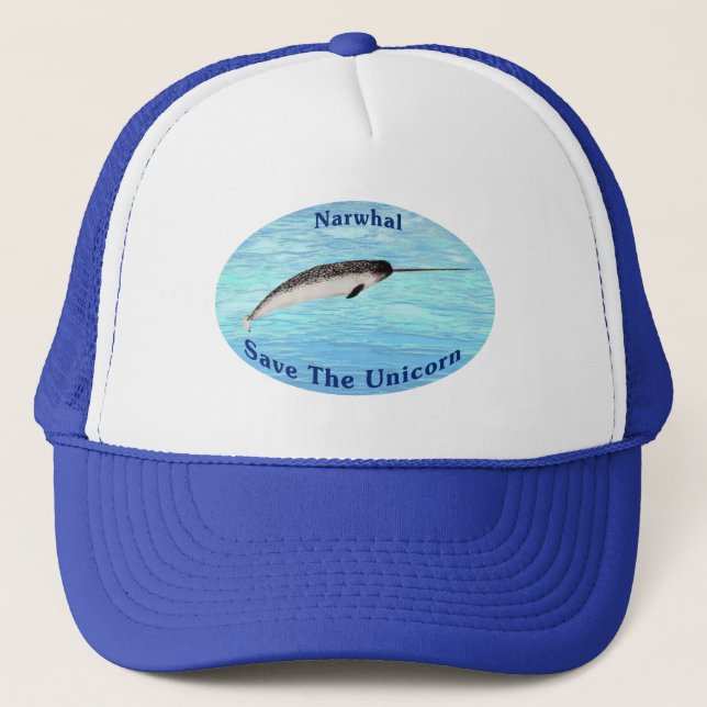 Narwhal - Das Einhorn Gerettet Truckerkappe (Vorderseite)