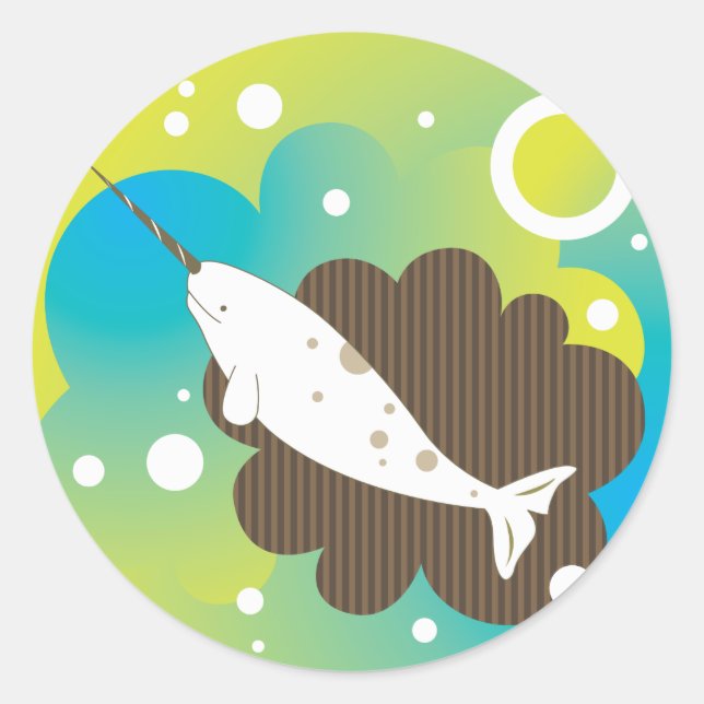 Narwhal Dream Sticker (Vorderseite)