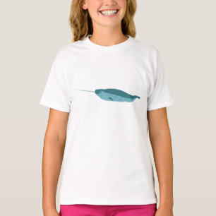 Narwhal im blauen Ozean T-Shirt