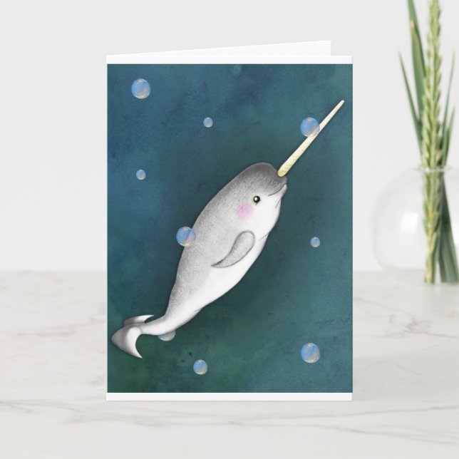 Narwhal Karte (Vorderseite)