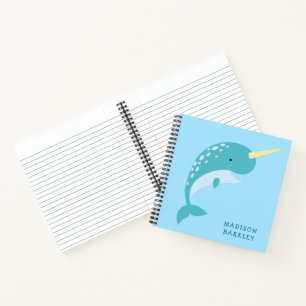 Narwhal Kid's Niedlicher Wal Notizbuch