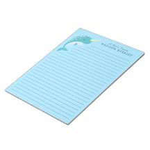 Narwhal Kid's Niedliches Stationary Notepad
