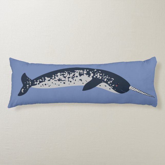 Narwhal Körper-Kissen Seitenschläferkissen (Vorderseite)
